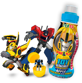 Transformers Robot in Disguise Drink & Play Surprise Beverage